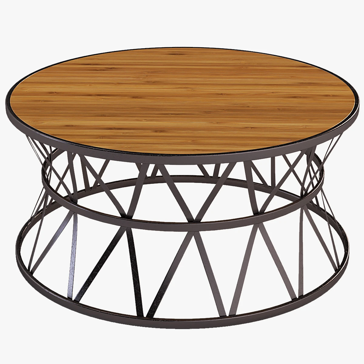 Hooker Furniture Chadwick Round Cocktail Table 3D Model_01